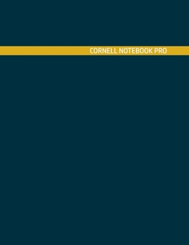 Paperback Cornell Notebook Pro: Large Note Taking System For School And University. College Ruled Pretty Light Notes. Cerulean Honey Cover - Trendy No Book