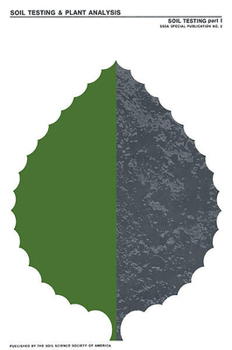 Misc. Soil Testing and Plant Analysis Part I and Part II Book