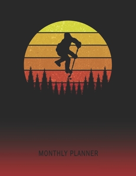 Monthly Planner: Field Hockey | 2 Year Planning for Jan 2020 to Dec 2021 | Retro Vintage Sunset Cover | January 20 - December 21 | Planning Organizer ... | Plan Days, Set Goals & Get Stuff Done