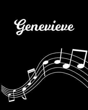 Genevieve: Sheet Music Note Manuscript Notebook Paper | Personalized Custom First Name Initial G | Musician Composer Instrument Composition Book | 12 ... Guide | Create Compose & Write Creative Songs