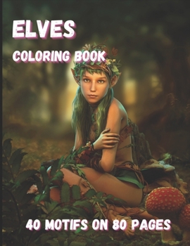 Paperback Elves Coloring Book: 40 motifs on 80 pages [German] Book