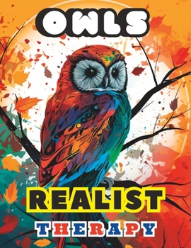 Paperback Realistic Owls for Coloring Book