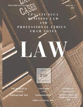 Paperback CPA / ACCA / ATI Business law in Ireland: Cram Notes - Revision Notes with MCQ's Book
