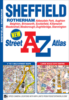 Paperback Sheffield A-Z Street Atlas Book