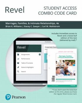 Printed Access Code Revel for Marriages, Families, and Intimate Relationships -- Combo Access Card Book