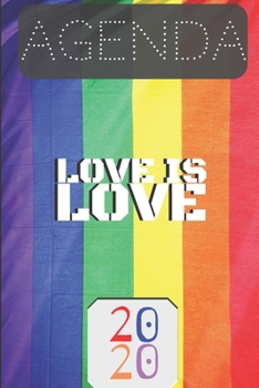 Agenda 2020 : semainier&journalier | 12 mois | vue mensuelle en début de mois | confort prise de notes avec nombreuses annexes | format 15 x 22 cm | ... is love": " Love is love " (French Edition)