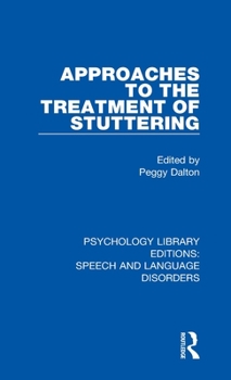 Hardcover Approaches to the Treatment of Stuttering Book