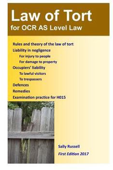 Paperback Law of Tort for OCR AS Level Law: with an introduction to the nature of law Book