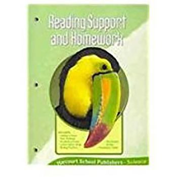 Paperback Harcourt Science, Grade 3: Reading Support Homework Book