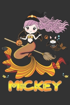 Mickey: Mickey Halloween Beautiful Mermaid Witch Want To Create An Emotional Moment For Mickey?, Show Mickey You Care With This Personal Custom Gift ... Very Own Planner Calendar Notebook Journal