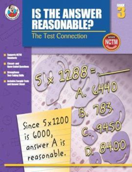 Paperback Is the Answer Reasonable?, Grade 3 Book