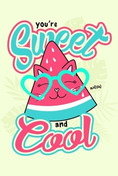 Super Cute Kawaii Sweet and Cool Watermelon Cat Notebook: A notepad perfect for creative writing, note taking, doodling, and more!