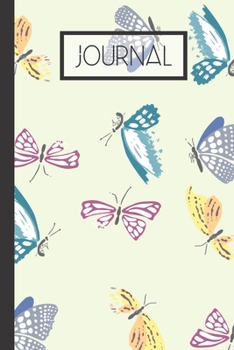 Paperback Journal: Butterfly Lined 120 Journal (6"x 9") Book