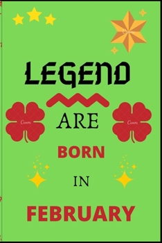 Paperback legend are born in February: legend are always legend Book