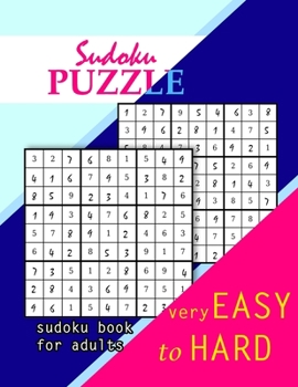 Paperback Sudoku Book For Adults: Easy to Hard Book