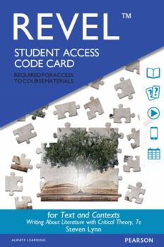 Printed Access Code Revel for Texts and Contexts: Writing about Literature [With Access Code] Book