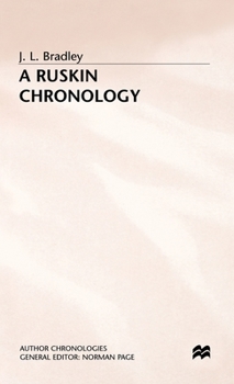 Hardcover A Ruskin Chronology Book