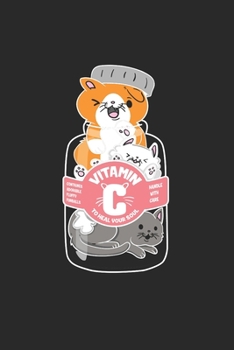 Carnet De Notes: Pilule Chat Vitamines Catlady Cadeaux Drôles 120 Pages, 6X9 (Environ A5), Blanc / Croquis (French Edition)