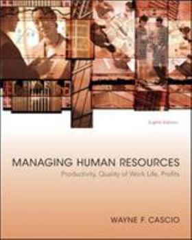 Hardcover Managing Human Resources: Productivity, Quality of Work Life, Profits Book