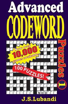 Paperback Advanced Codeword Puzzles [Large Print] Book