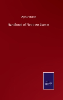 Hardcover Handbook of Fictitious Names Book