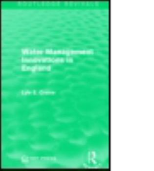 Hardcover Water Management Innovations in England Book