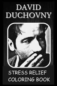 Paperback Stress Relief Coloring Book: Colouring David Duchovny Book