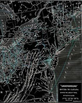 Underground Routes To Canada: Showing Lines Of Travel Of Fugitive Slaves | Softcover Isometric Graph Paper Triangle Grid Book | 100 Pages | African American USA History Map Notebook