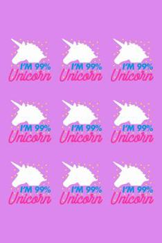 Paperback I'm 99% Unicorn: Mood Tracker Book