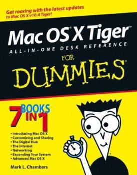 Paperback Mac OS X Tiger All-In-One Desk Reference for Dummies Book