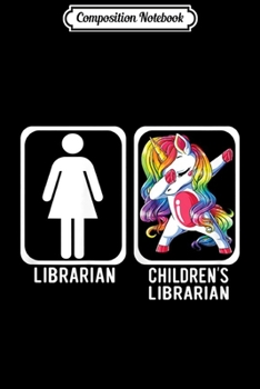 Paperback Composition Notebook: Dabbing Unicorn Children's Librarian Library Gifts Journal/Notebook Blank Lined Ruled 6x9 100 Pages Book