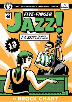 Paperback Five-Finger Jazz! Book 2: Early Intermediate to Intermediate Piano Solos Book