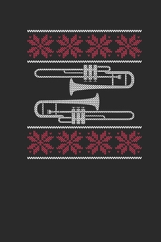 Christmas Trombone: Graph Paper Notebook (6 x 9 - 120 pages) Christmas Themed Notebook for Daily Journal, Diary, and Gift