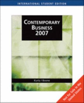 Paperback Contemporary Business 2007, International Edition (with Audio CD-ROM) Book