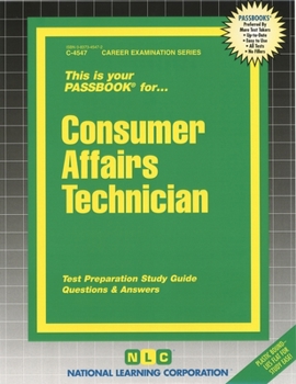 Spiral-bound Consumer Affairs Technician: Passbooks Study Guide Book