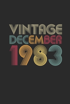 Vintage December 1983: Small Lined Notebook – 36 years old Birthday Gift or 36th Anniversary Gift Idea