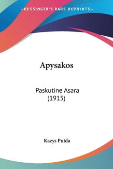 Paperback Apysakos: Paskutine Asara (1915) [Latin] Book