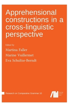 Hardcover Apprehensional constructions in a cross-linguistic perspective Book