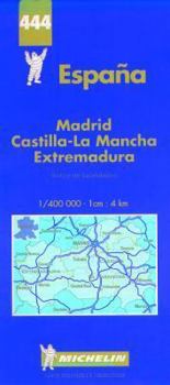 Map Michelin Spain Central Map No. 444 (Michelin Maps & Atlases) Book