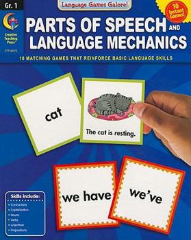 Paperback Parts of Speech and Language Mechanics, Grade 1 Book