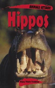 Hardcover Animals Attack: Hippos Book