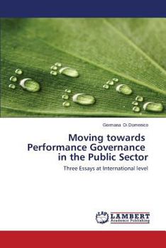 Paperback Moving Towards Performance Governance in the Public Sector Book