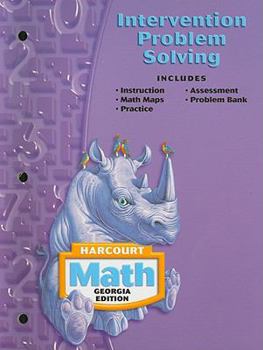 Paperback Harcourt Math Georgia Edition Intervention Problem Solving Book