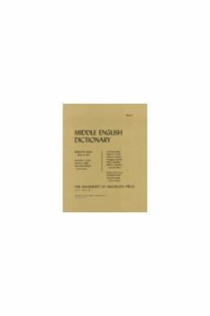 Paperback Middle English Dictionary (Volume O.1) Book