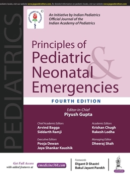 Hardcover Principles of Pediatric & Neonatal Emergencies Book