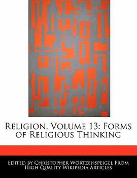 Paperback Religion, Volume 13: Forms of Religious Thinking Book