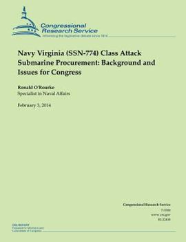 Paperback Navy Virginia (SSN-774) Class Attack Submarine Procurement: Background and Issues for Congress Book