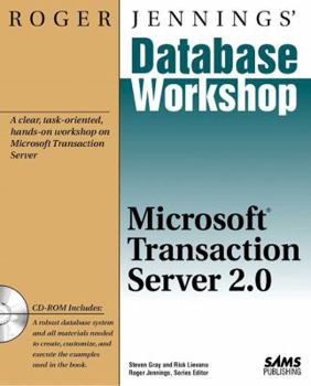 Paperback Microsoft Transaction Server [With Includes Interactive Workshop with Examples from T] Book