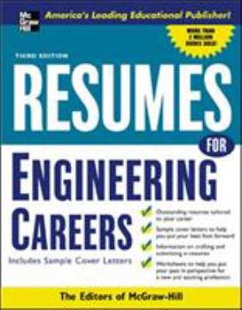 Paperback Resumes for Engineering Careers, Third Edition (Professional Resumes Series) Book