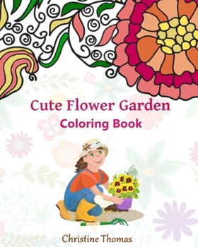 Paperback Cute Flower Garden Coloring Pages Book